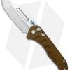 Medford Praetorian Swift Automatic Knife Yellow Drop Point (3.3" Tumbled) -Knife Shop Medford Praetorian Swift Auto Bronze Yello Tumbled MK206STD 45AZ TSCS Q4 BHQ 122106 jr