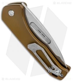 Medford Praetorian Swift Automatic Knife Yellow (3.3" Tumbled Tanto) 9 Medford Praetorian Swift Automatic Knife Yellow (3.3" Tumbled Tanto) -Knife Shop Medford Praetorian Swift Auto Bronze Yello Tumbled Tanto MK206STT 46AW TSCS Q4 BHQ 124312 jr side