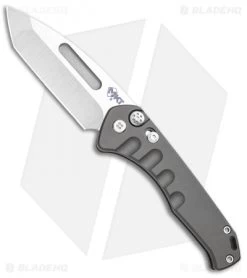 Medford Praetorian Swift Automatic Knife Gray Aluminum (3.3" Tumbled)