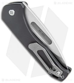 Medford + Blade HQ Praetorian Swift Automatic Knife Gray (3.3" Tumbled) -Knife Shop Medford Praetorian Swift Auto Gray Aluminum Tumbled BHQ 113494 jr side