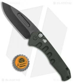 Medford Praetorian Swift Automatic Knife Green Aluminum Drop Point (3.3" DLC) -Knife Shop Medford Praetorian Swift Auto Green Aluminum DP DLC BHQ 113946 jr bottlecap