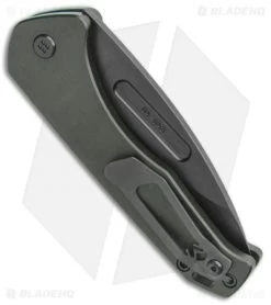 Medford Praetorian Swift Automatic Knife Green Aluminum Drop Point (3.3" DLC) -Knife Shop Medford Praetorian Swift Auto Green Aluminum DP DLC BHQ 113946 jr side