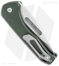 Medford Praetorian Swift Automatic Knife Green Aluminum (3.3" Tumbled) -Knife Shop Medford Praetorian Swift Auto Green Aluminum Tumbled MK206STD 40AG TSCS Q4 BHQ 122004 jr side