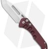 Medford Praetorian Swift Automatic Knife Red Aluminum (3.3" Tumbled) -Knife Shop Medford Praetorian Swift Auto Red Aluminum Tumbled BHQ 105363 jr