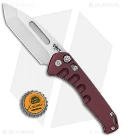 Medford Praetorian Swift Automatic Knife Red Aluminum (3.3" Tumbled) -Knife Shop Medford Praetorian Swift Auto Red Aluminum Tumbled BHQ 105363 jr bottlecap