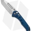 Medford Praetorian Swift Automatic Tanto Blue W/ Flamed Hardware (3.3" Tumbled) -Knife Shop Medford Praetorian Swift Auto Tanto Blue Flamed HW Tumbled real BHQ 149971 jr