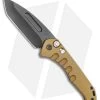 Medford Praetorian Swift Automatic Knife Tanto Yellow Aluminum (3.3" PVD) -Knife Shop Medford Praetorian Swift Automatic Knife Tanto Bronze Aluminum 3.3 PVD BHQ 114505 LS