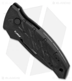 Knife Shop -Knife Shop Ontario XM 3 Combat Deploy Automatic Knife G 10 3.75 Black BHQ 120637 LS Spine