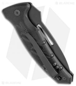 Ontario XM-3 Utility Automatic Knife G-10 (3.75" Black) 08756 -Knife Shop Ontario XM 3 Utility Auto Knife G 10 Black No Engraving BHQ 120621 jr side