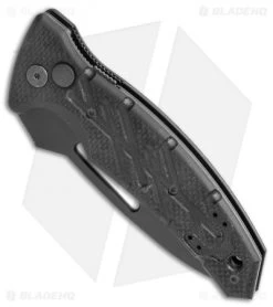 Knife Shop -Knife Shop Ontario XM 3 Utility Auto Knife G 10 Black No Engraving BHQ 120621 jr spine