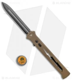 Paragon Estiletto Dagger OTF Automatic DE Bolt Brown Aluminum (5.5" Black) -Knife Shop Paragon Estiletto Dagger OTF Auto DE Bolt Black PARA EST S LB DE D BHQ 33340 jr bottlecap