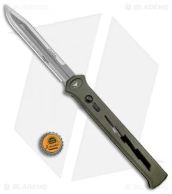 Paragon Estiletto Clip Point OTF Automatic OD Green Bolt (5.5" Stainless Steel) -Knife Shop Paragon Estiletto Dagger OTF Auto OD Green Bolt BB BHQ 135359 jr bottlecap