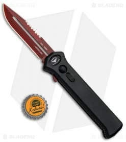 Paragon PARA-XD Black OTF Automatic Knife (3.625" Red Serr) -Knife Shop Paragon PARA XD Black OTF Auto Red Serr PARA XD CP BL CRB BHQ 87788 jr bottlecap