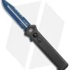 Paragon PARA-XD Bowie OTF Automatic Knife Black (3.6" Dark Blue Line)