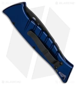 Piranha Amazon Automatic Knife Blue Tactical (3.45" Black) -Knife Shop Piranha Amazon Automatic Knife Blue Tactical 3in Black BHQ 22992 td side
