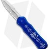 Piranha Blue Excalibur OTF Knife Double Action Automatic (3.2" Stonewash Serr)