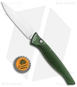 Piranha DNA Automatic Knife Green (3.25" Mirror) -Knife Shop Piranha DNA Auto Green Mirror BHQ 32970 jr bottlecap