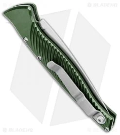 Piranha DNA Automatic Knife Green (3.25" Mirror) -Knife Shop Piranha DNA Auto Green Mirror BHQ 32970 jr side