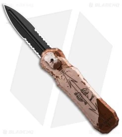 Piranha Excalibur OTF Automatic Knife Desert Camo (3.2" Black Serr)