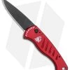Piranha Fingerling Automatic Knife Red Tactical (2.5" Black) -Knife Shop Piranha Fingerling Auto Red Tactical Black BHQ 22933 jr
