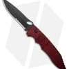 Piranha Predator Red Tactical Automatic Knife (4.1" Black Serr) -Knife Shop Piranha Predator Red Tactical AK 4in Black Serr BHQ 12750 td