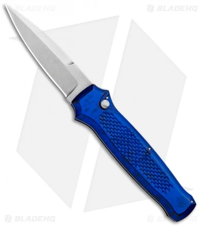Piranha Prowler Blue Automatic Knife (3.2" Stonewash) 3 Piranha Prowler Blue Automatic Knife (3.2" Stonewash)