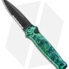 Piranha Prowler Green Tactical Automatic Knife (3.2" Black Serr) -Knife Shop Piranha Prowler Green Tactical Auto Black Serr BHQ 20899 jr