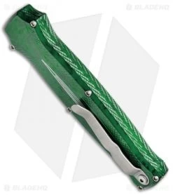 Piranha Rated-R D/A OTF Automatic Knife Green (3.5" Mirror) -Knife Shop Piranha Rated R D A OTF Green Mirror P 19G BHQ 67998 jr side 2
