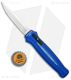 Piranha Rated-R D/A OTF Automatic Knife Blue (3.5" Mirror) -Knife Shop Piranha Rated R DA Auto Blue Mirror BHQ 67995 jr bottlecap