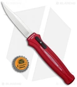 Piranha Rated-R D/A OTF Automatic Knife Red (3.5" Mirror) -Knife Shop Piranha Rated R DA Auto Red Mirror BHQ 52247 jr bottlecap