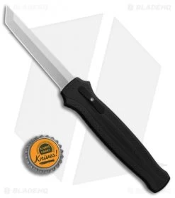 Piranha Rated-R Tanto D/A OTF Automatic Knife Black (3.5" Stonewash) -Knife Shop Piranha Rated R Tanto DA Black SW BHQ 86364 er bottlecap