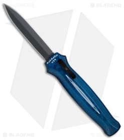 Piranha Rated-X D/A Dagger OTF Automatic Knife Blue (3.5" Black)