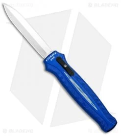 Piranha Rated-X D/A Dagger OTF Automatic Knife Blue (3.5" Mirror)