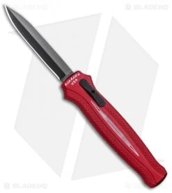Piranha Rated-X D/A Dagger OTF Automatic Knife Red (3.5" Black)