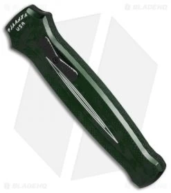 Piranha Rated-X D/A Dagger OTF Automatic Knife Green (3.5" Black) -Knife Shop Piranha Rated X DA Dagger Green black BHQ 80421 er spine