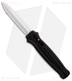 Piranha Rated-X D/A Dagger OTF Automatic Knife Black (3.5" Mirror)