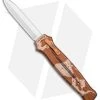 Piranha Rated-X Dagger D/A OTF Automatic Knife Tan Camo Aluminum (3.5" Mirror)