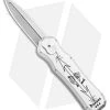 Piranha Silver Excalibur Knife D/A OTF Automatic (3.2" Stonewash Plain) -Knife Shop Piranha Silver Excalibur DA Auto SW BHQ 1901 jr