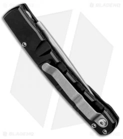 Piranha Virus Automatic Knife Black (3.25" Mirror) -Knife Shop Piranha Virus Auto Black Mirror BHQ 27807 jr side