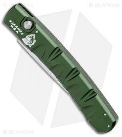 Piranha Virus Automatic Knife Green (3.25" Mirror Serr) -Knife Shop Piranha Virus Auto Green Mirror Serr BHQ 28393 jr spine