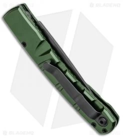 Piranha Virus Automatic Knife Green Tactical (3.25" Black) -Knife Shop Piranha Virus Auto Green Tactical Black BHQ 28573 jr side