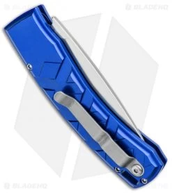 Piranha X Automatic Knife Blue (3.3" Mirror) -Knife Shop Piranha X Auto Blue Mirror BHQ 27827 jr side