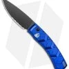 Piranha X Automatic Knife Blue Tactical (3.3" Black Serr) -Knife Shop Piranha X Auto Blue Tactical Black Serr BHQ 27828 jr