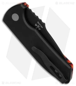ProTech Pro-Tech Custom SBR Automatic Knife Unique Lava Flow Micarta (2.6" DLC) 8 ProTech Pro-Tech Custom SBR Automatic Knife Unique Lava Flow Micarta (2.6" DLC) -Knife Shop Pro Tech Custom SBR Automatic Unique Micarta Lava Flow 2in DLC BHQ 176191 td side