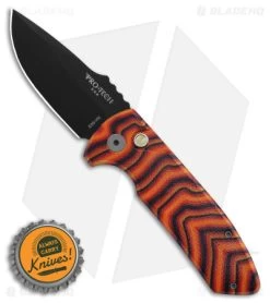 ProTech Pro-Tech Custom SBR Automatic Knife Unique Lava Flow Micarta (2.6" DLC) 9 ProTech Pro-Tech Custom SBR Automatic Knife Unique Lava Flow Micarta (2.6" DLC) -Knife Shop Pro Tech Custom SBR Automatic Unique Micarta Lava Flow 2in DLC BHQ 176191 td size