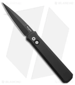 Pro-Tech Godfather Automatic Knife Black (4" Black) 921