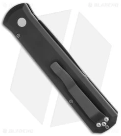 Pro-Tech Godfather Automatic Knife Black (4" Black) 921 -Knife Shop Pro Tech Godfather Auto Black Black 921 BHQ 0454 jr side