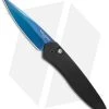Pro-Tech Newport Tactical Automatic Knife Black Aluminum (3" Sapphire)