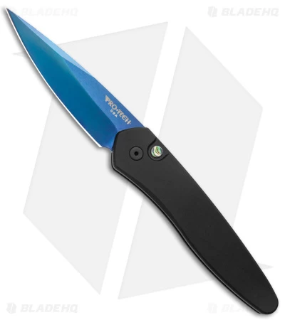 Pro-Tech Newport Tactical Automatic Knife Black Aluminum (3" Sapphire) 3 Pro-Tech Newport Tactical Automatic Knife Black Aluminum (3" Sapphire)