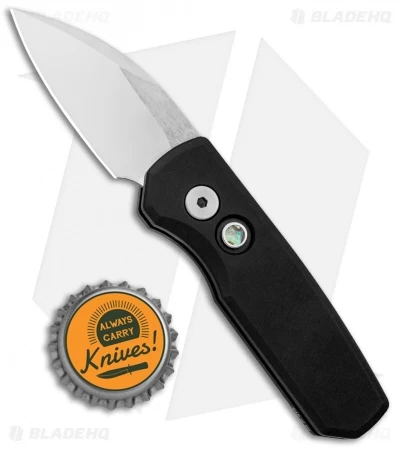 Pro-Tech Runt 5 Wharncliffe Automatic Knife Black Aluminum (1.9" Mirror) 6 Pro-Tech Runt 5 Wharncliffe Automatic Knife Black Aluminum (1.9" Mirror) - Image 4